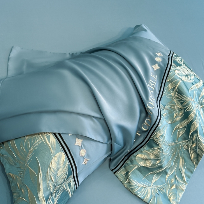 91家纺网 家纺一手货源 找家纺 （总）帝王家纺 2025新款浮雕刺绣水洗天丝真丝夏被四件套冰丝三件套单夏被夏季直播