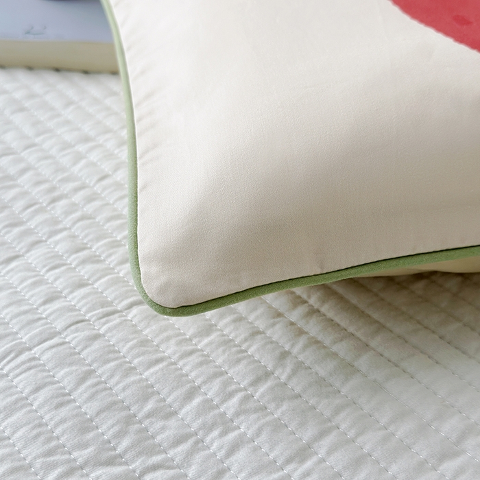 91家纺网 家纺一手货源 找家纺 荷马之梦 2025新款A类100支全棉贡缎双股加厚加柔儿童枕套-水果系列 小苹果