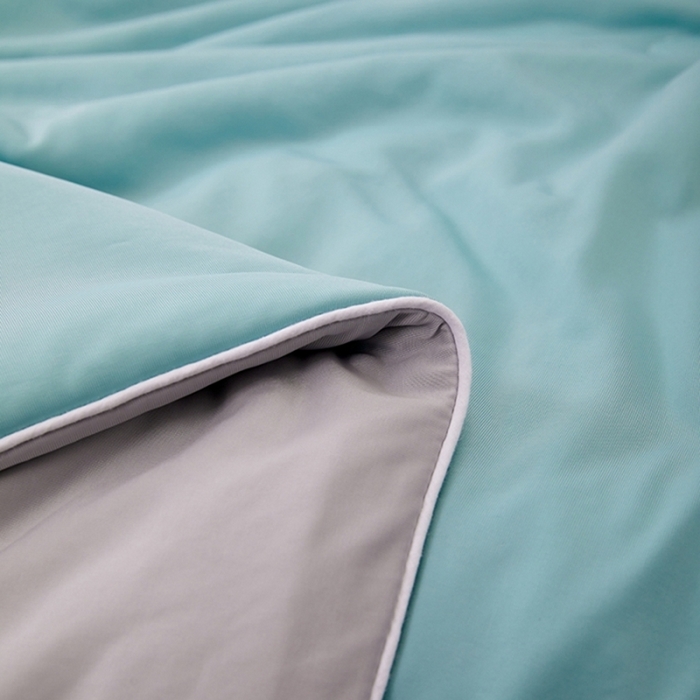 91家纺网 家纺一手货源 找家纺 仲旺居家纺 2025新款100%全锦纶凉感鸭凉感丝夏被冰淇淋夏被夏凉被 湖蓝