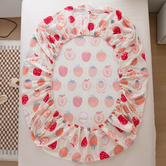 91家纺网 家纺一手货源 找家纺 （总）贝兰仙奴 2025春夏新款全棉纯棉12868印花单床笠 床笠单件