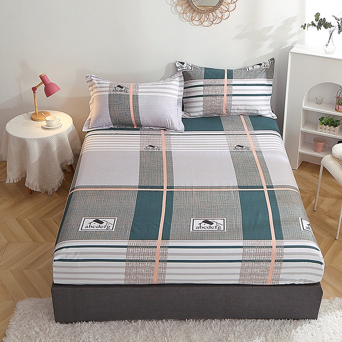 91家纺网 家纺一手货源 找家纺 （总）贝兰仙奴 2025春夏新款全棉纯棉12868印花单床笠 床笠单件