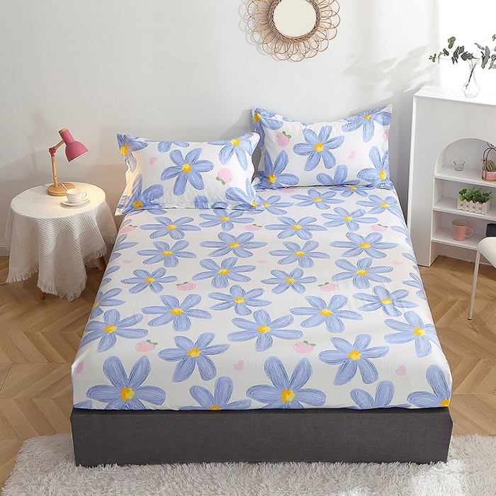 91家纺网 家纺一手货源 找家纺 （总）贝兰仙奴 2025春夏新款全棉纯棉12868印花单床笠 床笠单件