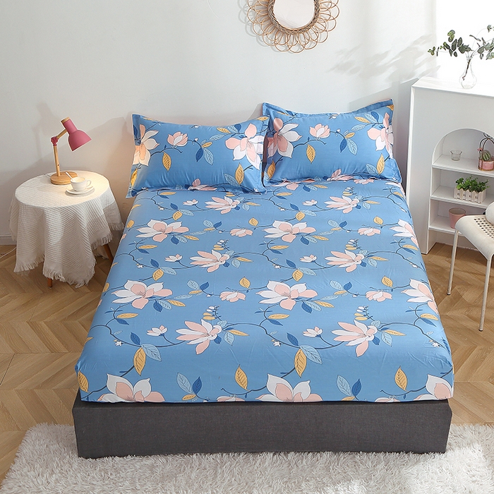 91家纺网 家纺一手货源 找家纺 （总）贝兰仙奴 2025春夏新款全棉纯棉12868印花单床笠 床笠单件