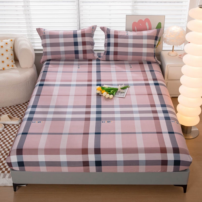 91家纺网 家纺一手货源 找家纺 贝兰仙奴 2025春夏新款全棉纯棉12868印花单床笠 床笠单件 奇特咖