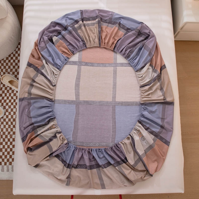 91家纺网 家纺一手货源 找家纺 贝兰仙奴 2025春夏新款全棉纯棉12868印花单床笠 床笠单件 艾洛