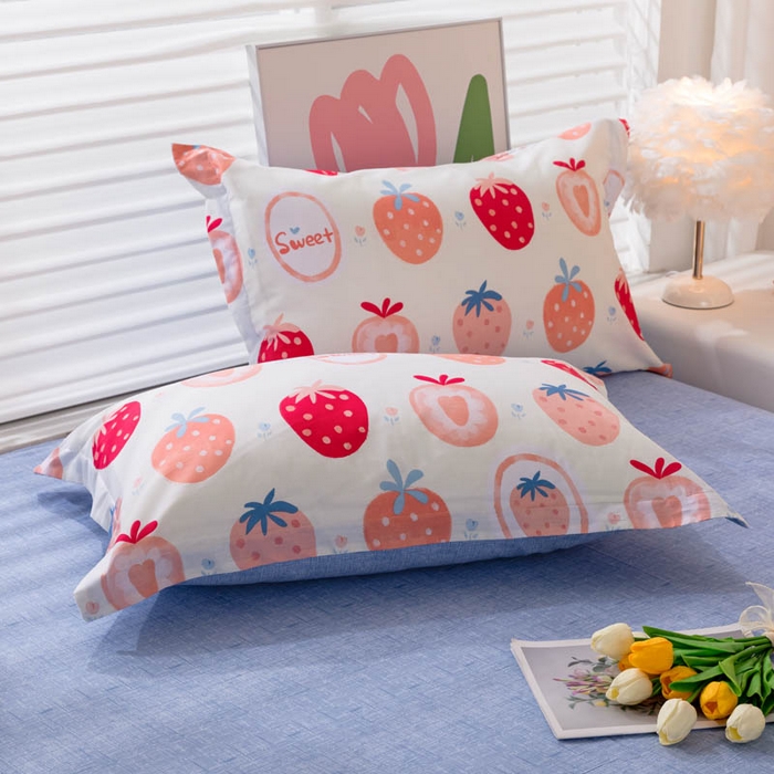 91家纺网 家纺一手货源 找家纺 （总）贝兰仙奴 2025春夏新款全棉纯棉12868印花单枕套 枕套单件