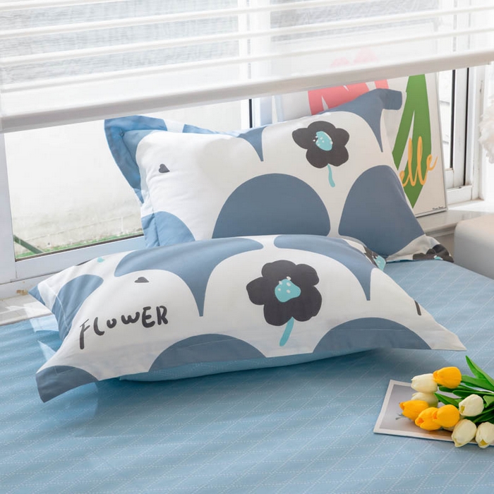 91家纺网 家纺一手货源 找家纺 （总）贝兰仙奴 2025春夏新款全棉纯棉12868印花单枕套 枕套单件