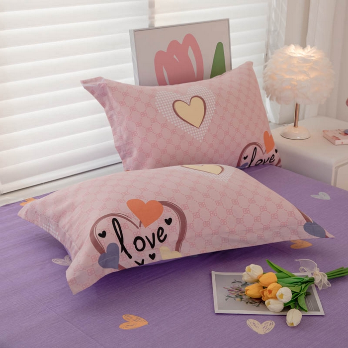 91家纺网 家纺一手货源 找家纺 （总）贝兰仙奴 2025春夏新款全棉纯棉12868印花单枕套 枕套单件