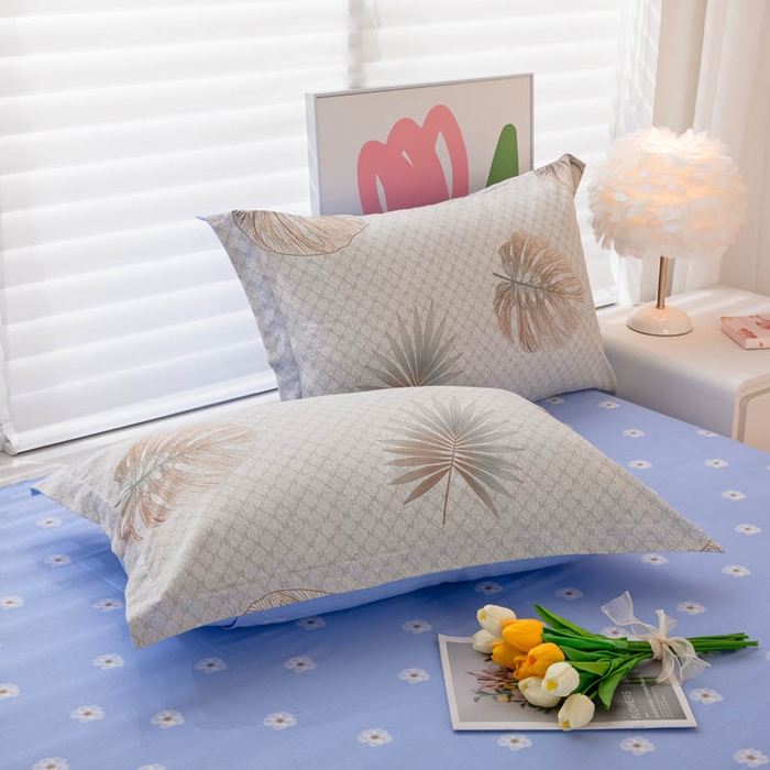 91家纺网 家纺一手货源 找家纺 （总）贝兰仙奴 2025春夏新款全棉纯棉12868印花单枕套 枕套单件