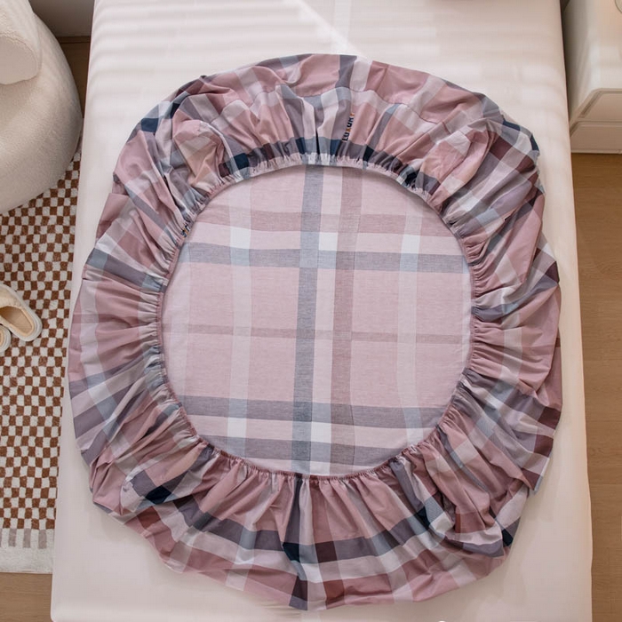 91家纺网 家纺一手货源 找家纺 贝兰仙奴 2025春夏新款全棉纯棉12868印花单床笠 床笠单件 奇特咖