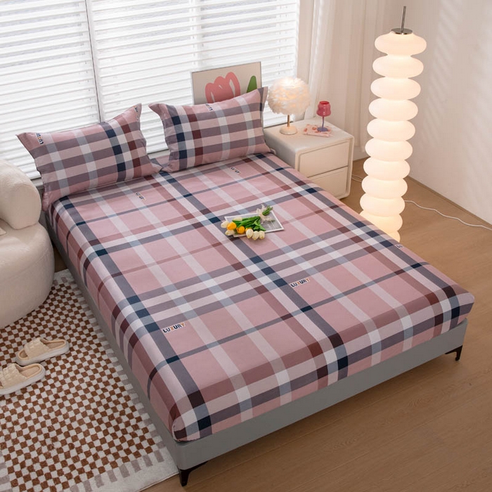 91家纺网 家纺一手货源 找家纺 贝兰仙奴 2025春夏新款全棉纯棉12868印花单床笠 床笠单件 奇特咖