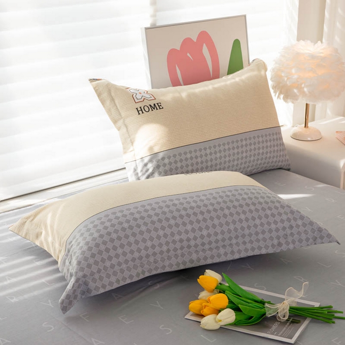 91家纺网 家纺一手货源 找家纺 （总）贝兰仙奴 2025春夏新款全棉纯棉12868印花单枕套 枕套单件