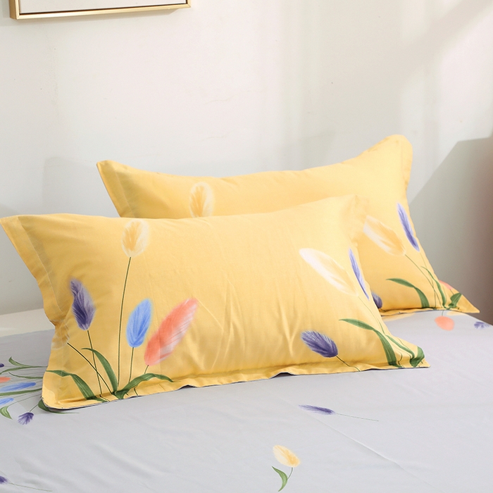 91家纺网 家纺一手货源 找家纺 （总）贝兰仙奴 2025春夏新款全棉纯棉12868印花单枕套 枕套单件