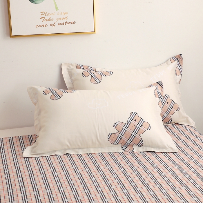 91家纺网 家纺一手货源 找家纺 （总）贝兰仙奴 2025春夏新款全棉纯棉12868印花单枕套 枕套单件