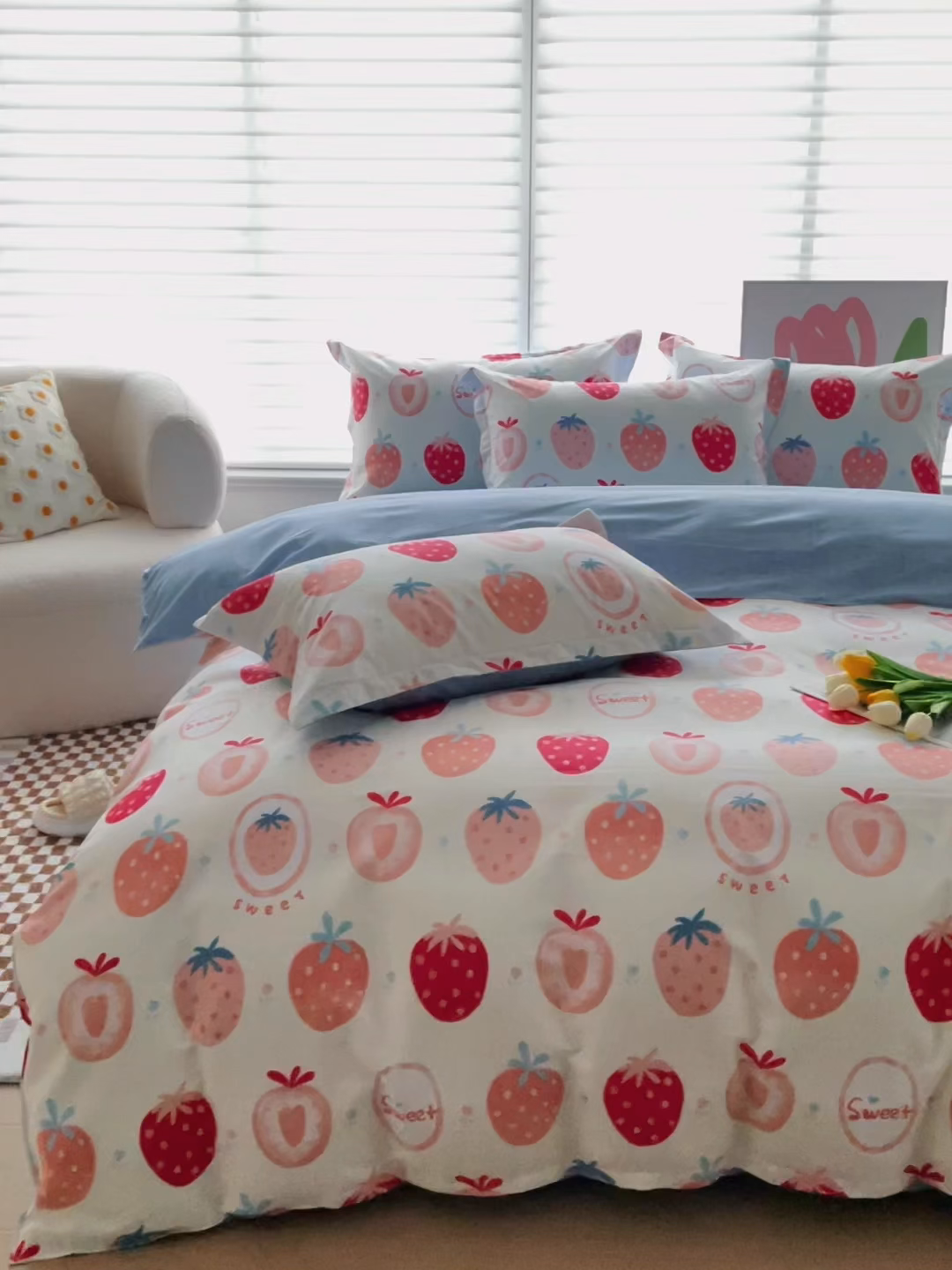 91家纺网 家纺一手货源 找家纺 （总）贝兰仙奴 2025春夏新款全棉纯棉12868印花四件套