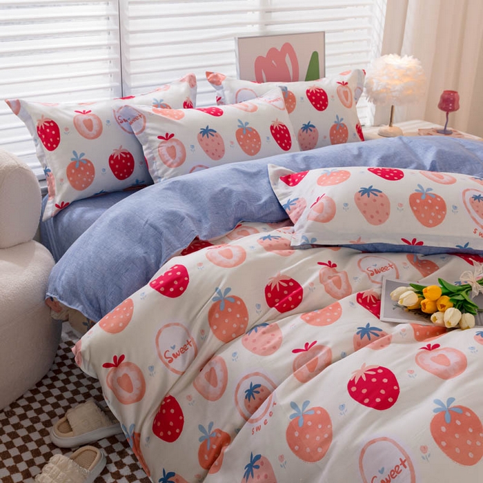 91家纺网 家纺一手货源 找家纺 （总）贝兰仙奴 2025春夏新款全棉纯棉12868印花四件套