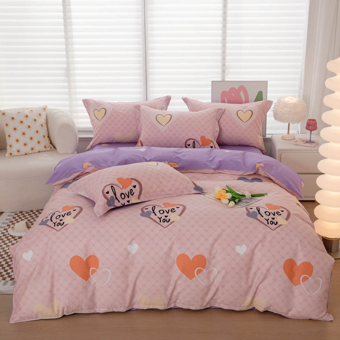 91家纺网 家纺一手货源 找家纺 （总）贝兰仙奴 2025春夏新款全棉纯棉12868印花四件套