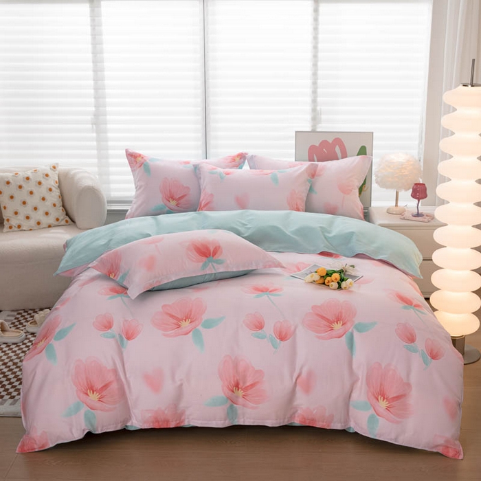 91家纺网 家纺一手货源 找家纺 （总）贝兰仙奴 2025春夏新款全棉纯棉12868印花四件套