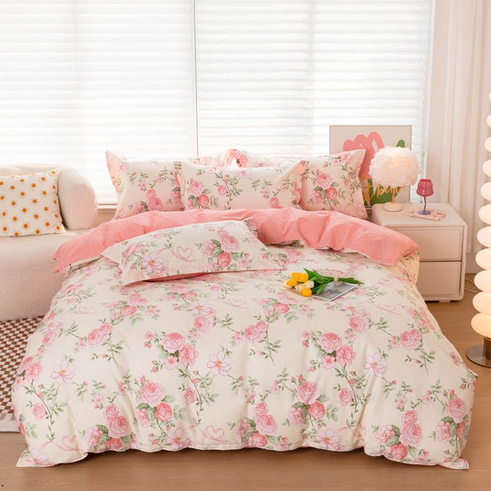 91家纺网 家纺一手货源 找家纺 （总）贝兰仙奴 2025春夏新款全棉纯棉12868印花四件套