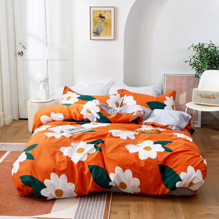 91家纺网 家纺一手货源 找家纺 贝兰仙奴 2025春夏新款全棉纯棉12868印花四件套 丽人风尚