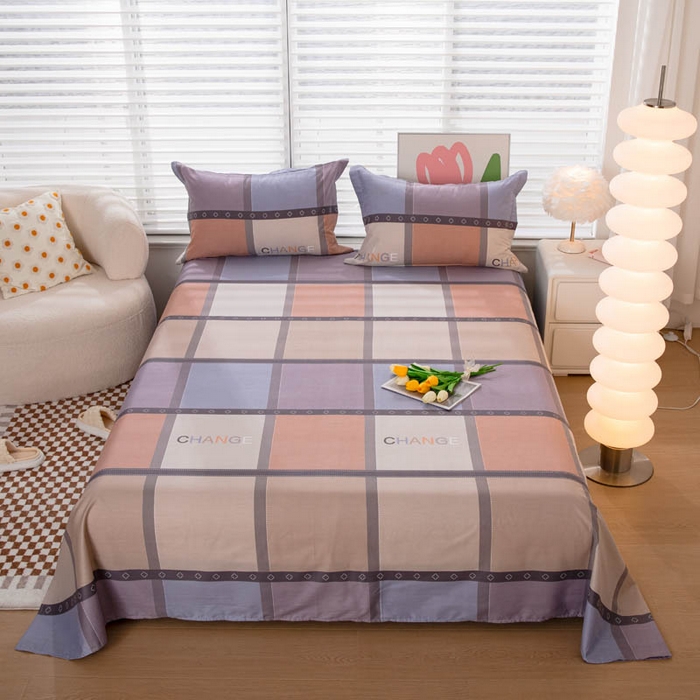 91家纺网 家纺一手货源 找家纺 （总）贝兰仙奴 2025春夏新款全棉纯棉12868印花单床单 床单单件