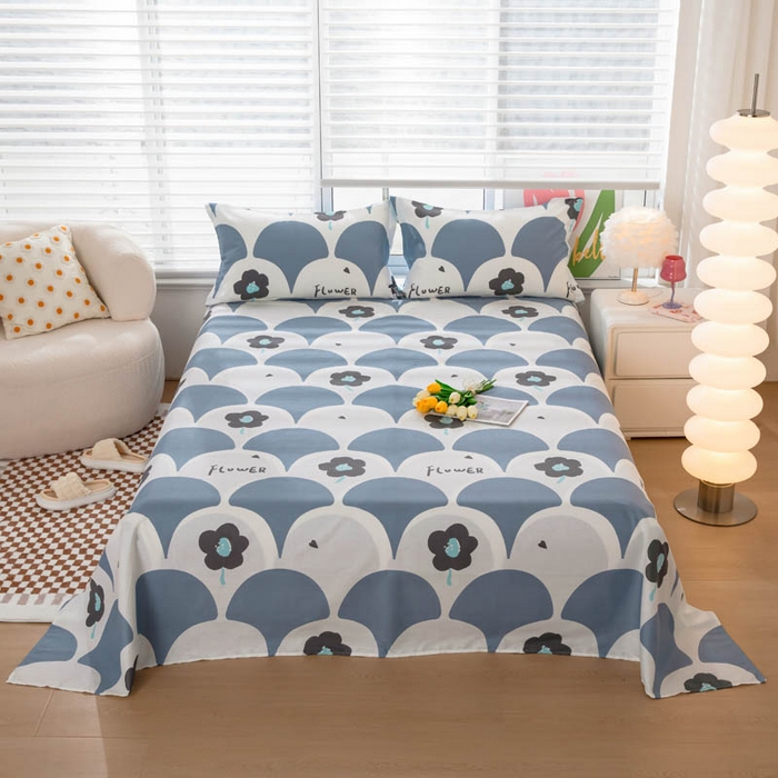 91家纺网 家纺一手货源 找家纺 （总）贝兰仙奴 2025春夏新款全棉纯棉12868印花单床单 床单单件