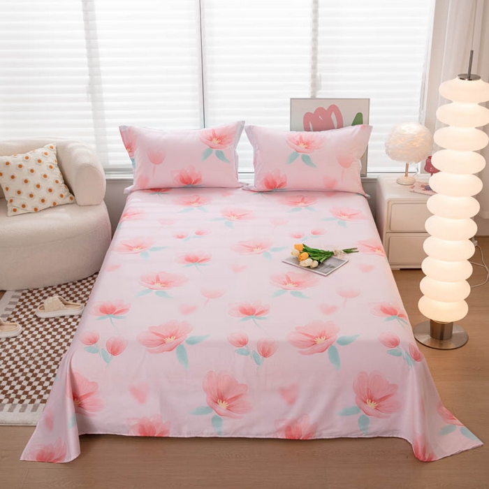 91家纺网 家纺一手货源 找家纺 （总）贝兰仙奴 2025春夏新款全棉纯棉12868印花单床单 床单单件