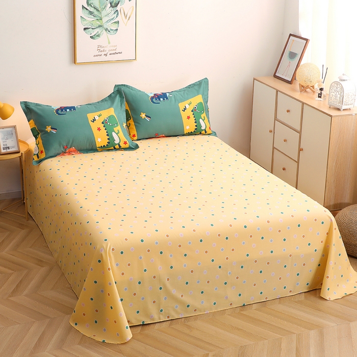 91家纺网 家纺一手货源 找家纺 （总）贝兰仙奴 2025春夏新款全棉纯棉12868印花单床单 床单单件