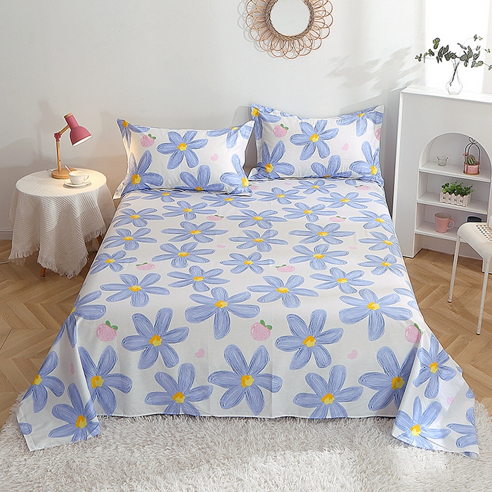 91家纺网 家纺一手货源 找家纺 （总）贝兰仙奴 2025春夏新款全棉纯棉12868印花单床单 床单单件