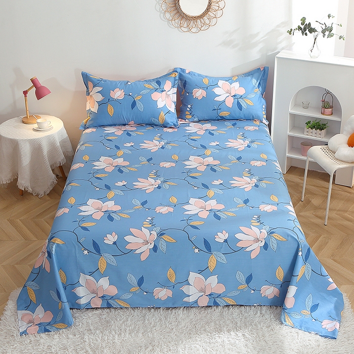 91家纺网 家纺一手货源 找家纺 （总）贝兰仙奴 2025春夏新款全棉纯棉12868印花单床单 床单单件