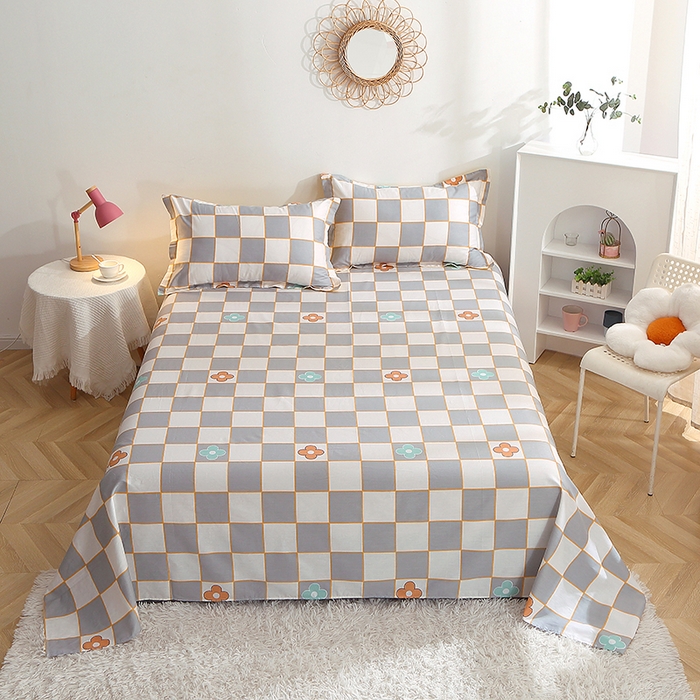 91家纺网 家纺一手货源 找家纺 （总）贝兰仙奴 2025春夏新款全棉纯棉12868印花单床单 床单单件