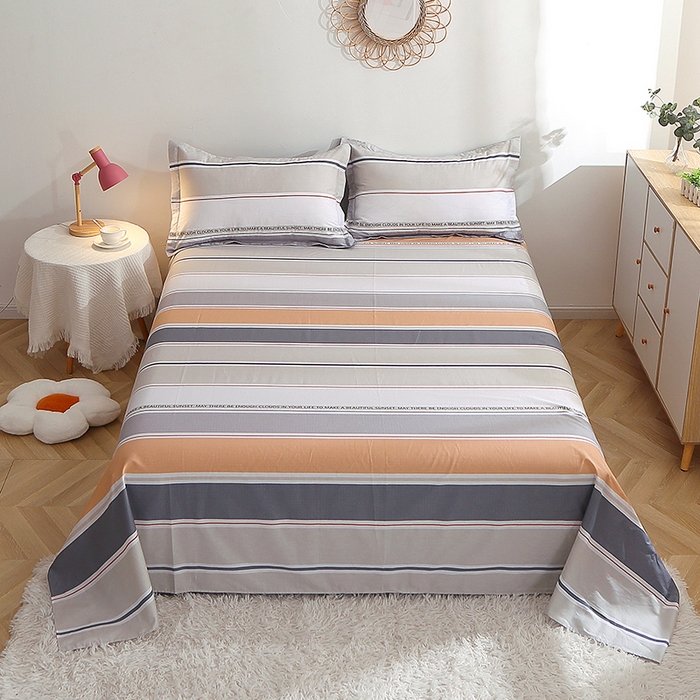 91家纺网 家纺一手货源 找家纺 （总）贝兰仙奴 2025春夏新款全棉纯棉12868印花单床单 床单单件