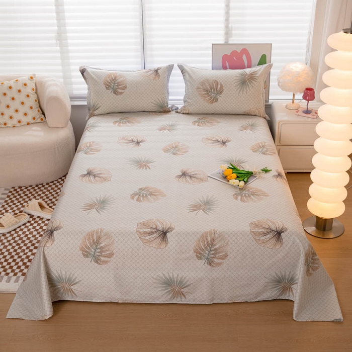 91家纺网 家纺一手货源 找家纺 （总）贝兰仙奴 2025春夏新款全棉纯棉12868印花单床单 床单单件