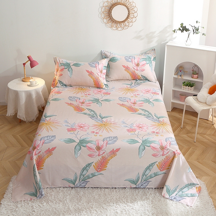 91家纺网 家纺一手货源 找家纺 （总）贝兰仙奴 2025春夏新款全棉纯棉12868印花单床单 床单单件