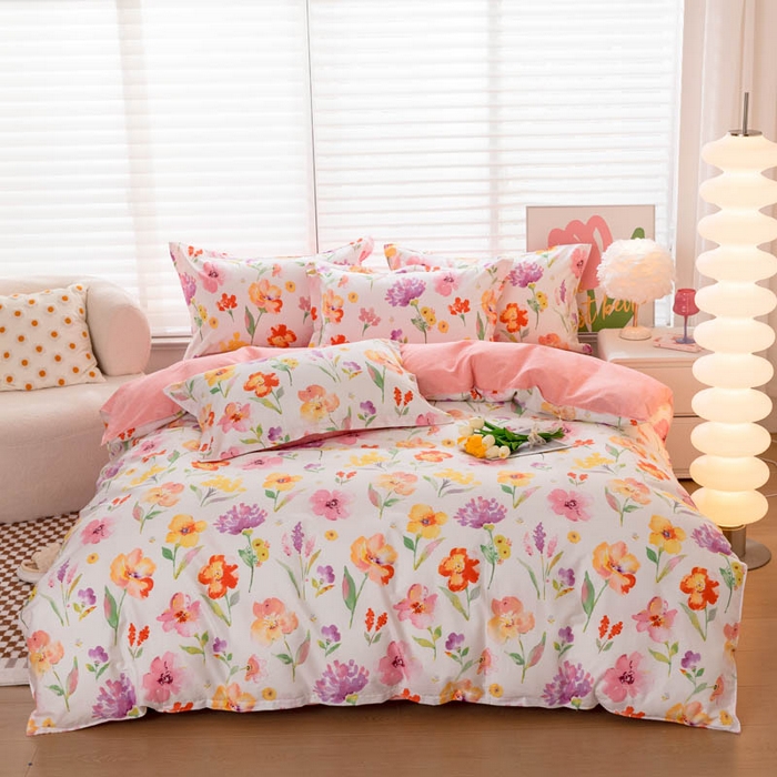 贝兰仙奴 2025春夏新款全棉纯棉12868印花四件套 茗香