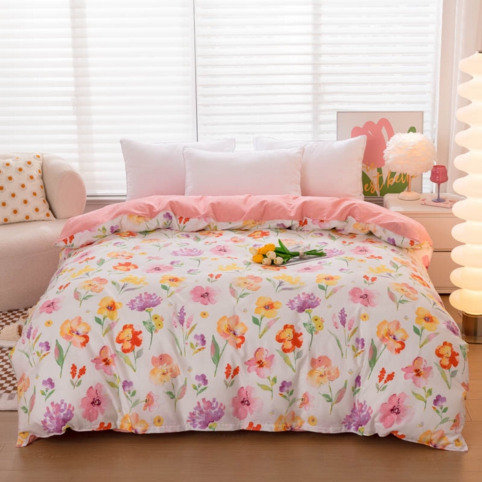 91家纺网 家纺一手货源 找家纺 贝兰仙奴 2025春夏新款全棉纯棉12868印花四件套 茗香