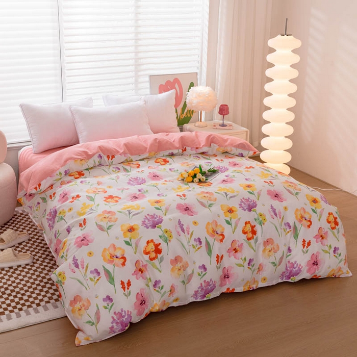 91家纺网 家纺一手货源 找家纺 贝兰仙奴 2025春夏新款全棉纯棉12868印花四件套 茗香