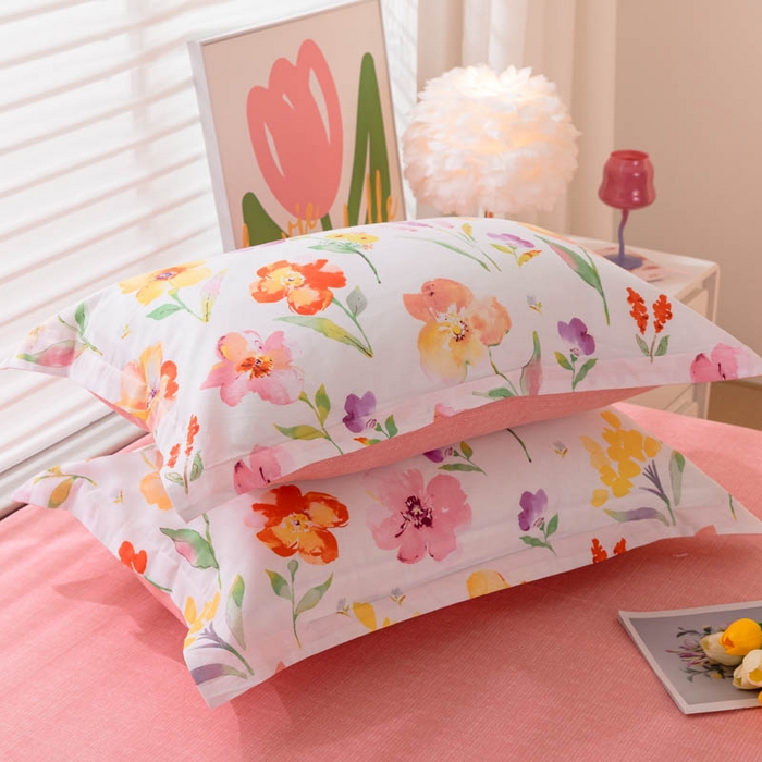 91家纺网 家纺一手货源 找家纺 贝兰仙奴 2025春夏新款全棉纯棉12868印花四件套 茗香