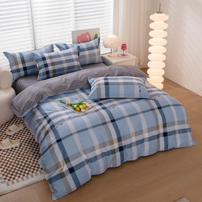 91家纺网 家纺一手货源 找家纺 贝兰仙奴 2025春夏新款全棉纯棉12868印花四件套 奇特兰