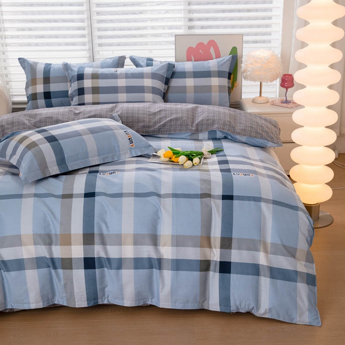 91家纺网 家纺一手货源 找家纺 贝兰仙奴 2025春夏新款全棉纯棉12868印花四件套 奇特兰