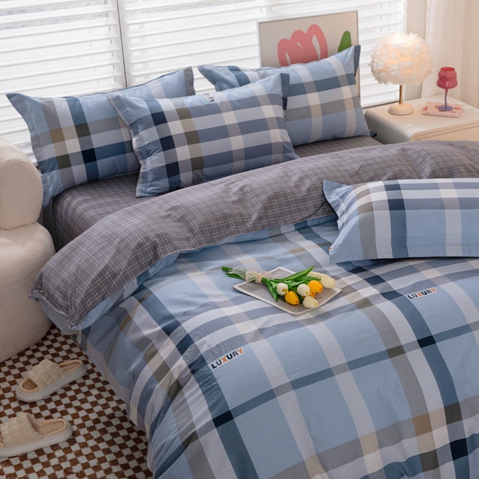 91家纺网 家纺一手货源 找家纺 贝兰仙奴 2025春夏新款全棉纯棉12868印花四件套 奇特兰