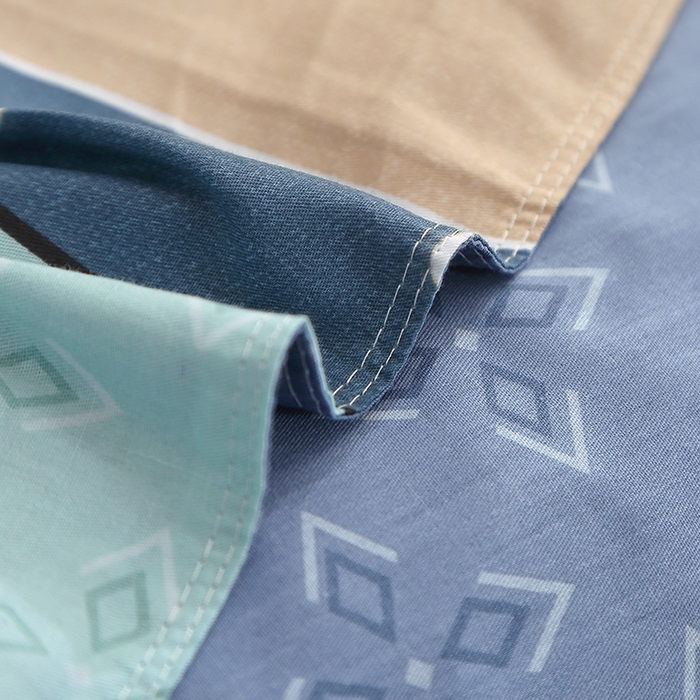 91家纺网 家纺一手货源 找家纺 贝兰仙奴 2025春夏新款全棉纯棉12868印花四件套 绅度湖绿