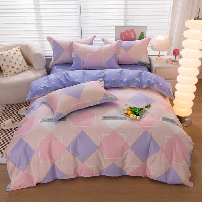 贝兰仙奴 2025春夏新款全棉纯棉12868印花四件套 时光漫旅