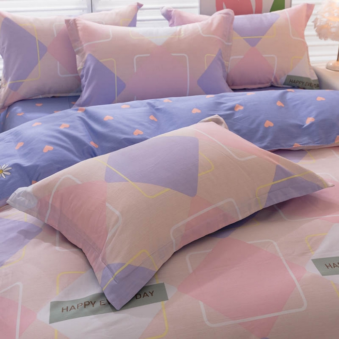 91家纺网 家纺一手货源 找家纺 贝兰仙奴 2025春夏新款全棉纯棉12868印花四件套 时光漫旅