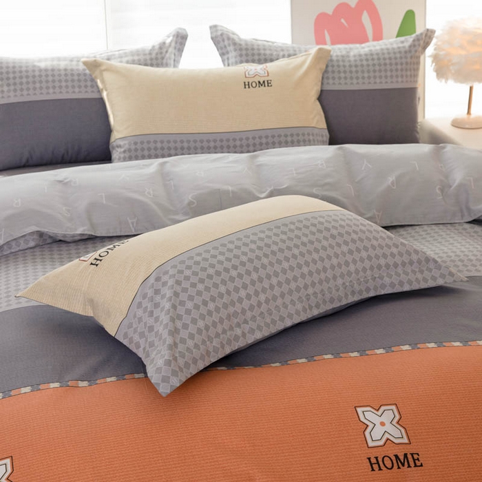 91家纺网 家纺一手货源 找家纺 贝兰仙奴 2025春夏新款全棉纯棉12868印花四件套 斯柏丽咖