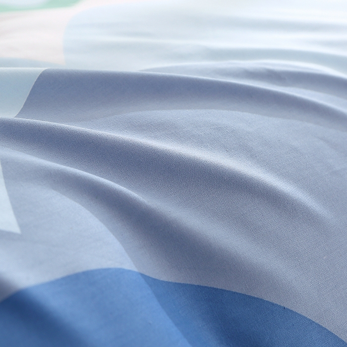 91家纺网 家纺一手货源 找家纺 贝兰仙奴 2025春夏新款全棉纯棉12868印花四件套 天空之境