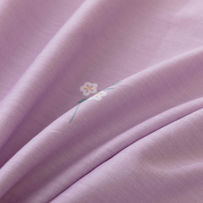 91家纺网 家纺一手货源 找家纺 贝兰仙奴 2025春夏新款全棉纯棉12868印花四件套 遥香花影粉