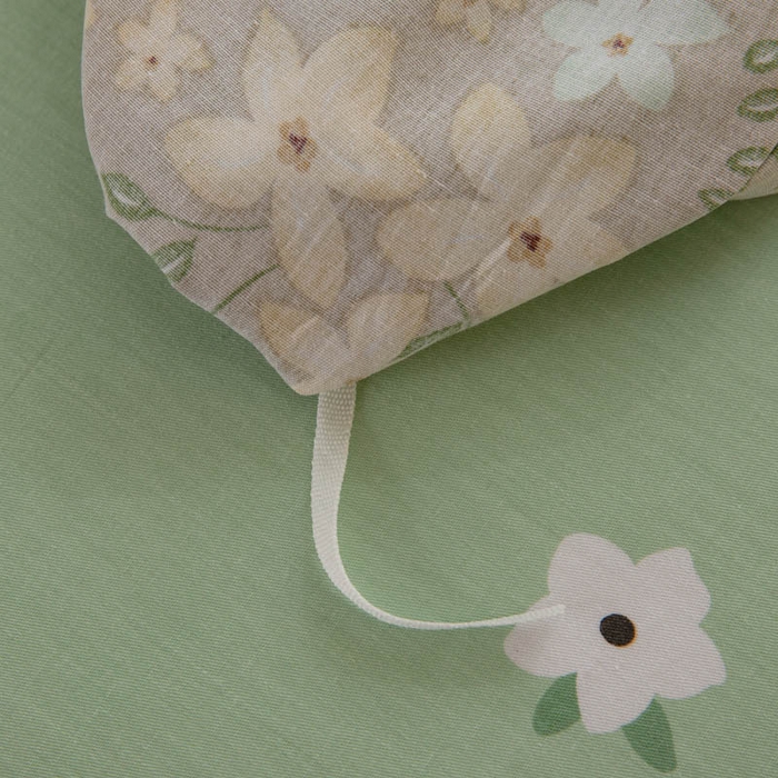 91家纺网 家纺一手货源 找家纺 贝兰仙奴 2025春夏新款全棉纯棉12868印花四件套 月晚花庭绿