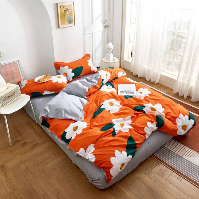 91家纺网 家纺一手货源 找家纺 贝兰仙奴 2025春夏新款全棉纯棉12868印花四件套 丽人风尚