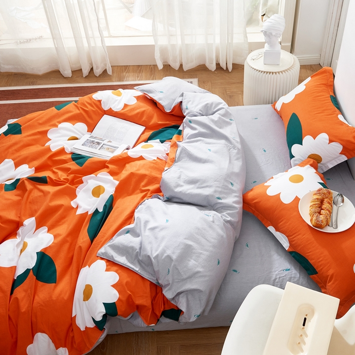 91家纺网 家纺一手货源 找家纺 贝兰仙奴 2025春夏新款全棉纯棉12868印花四件套 丽人风尚